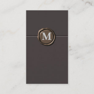 Monogramm businesscards visitenkarte