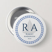 Monogramm Button (Vorne & Hinten)