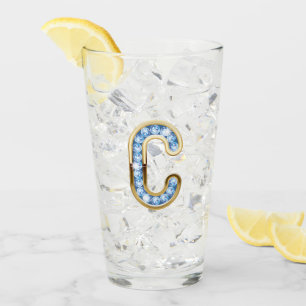 Monogramm C - 16 oz Glas