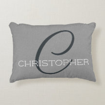 Monogramm C Erstgrau personalisiert