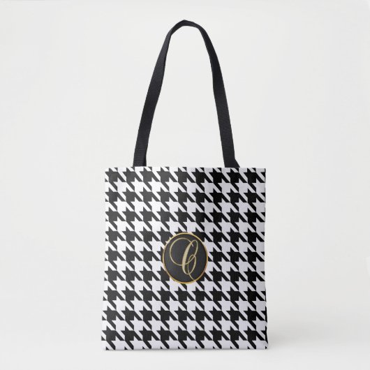 Monogramm C Houndstooth-Tasche Tasche (Vorderseite)