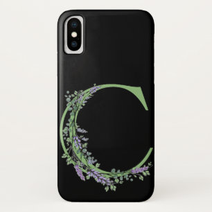 Monogramm C Lavendel Eucalyptus Case-Mate iPhone Hülle