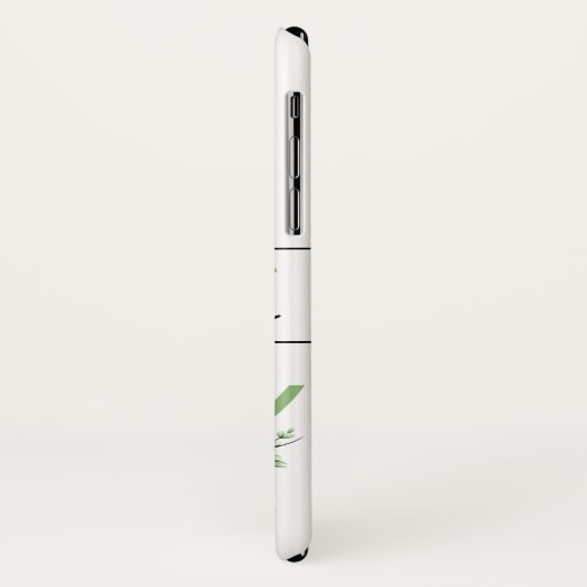 Monogramm C Lavendel Eucalyptus Case-Mate iPhone Hülle (Hinten/Links)