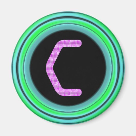 Monogramm "C" Magnet (Vorne)