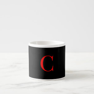 Monogramm C Schwarz Espressotasse
