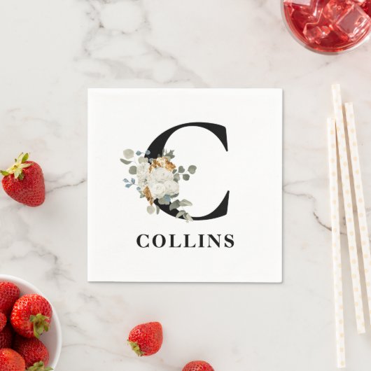 Monogramm C Serviette (Beispiel)