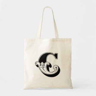Monogramm "C" Totbeutel Tragetasche