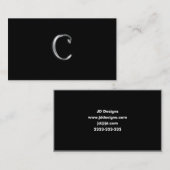 Monogramm-C-Visitenkarten Visitenkarte (Vorne/Hinten)