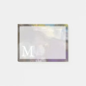 Monogramm| Calm Interlude Post-it Klebezettel (Vorderseite)