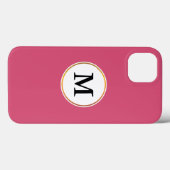 Monogramm Case-Mate iPhone Hülle (Rückseite (Horizontal))