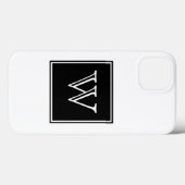 Monogramm Case-Mate iPhone Hülle (Rückseite (Horizontal))