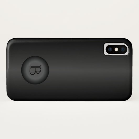 Monogramm Case-Mate iPhone Hülle (Rückseite (Horizontal))