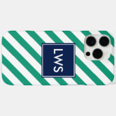 Monogramm Case-Mate iPhone Hülle (Rückseite (Horizontal))