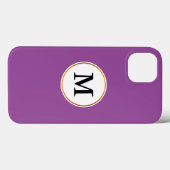 Monogramm Case-Mate iPhone Hülle (Rückseite (Horizontal))
