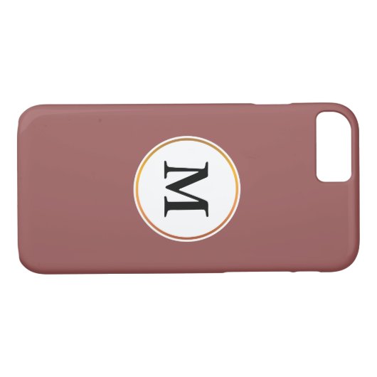 Monogramm Case-Mate iPhone Hülle (Rückseite (Horizontal))