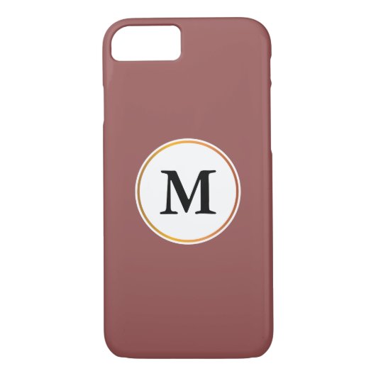 Monogramm Case-Mate iPhone Hülle (Rückseite)