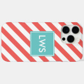 Monogramm Case-Mate iPhone Hülle (Rückseite (Horizontal))