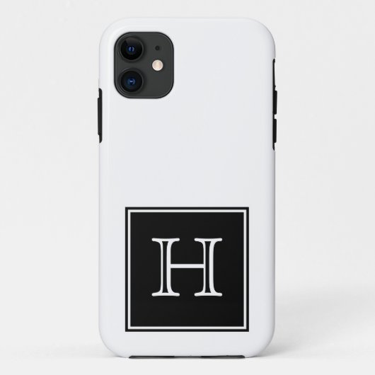 Monogramm Case-Mate iPhone Hülle (Rückseite)