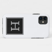 Monogramm Case-Mate iPhone Hülle (Rückseite (Horizontal))