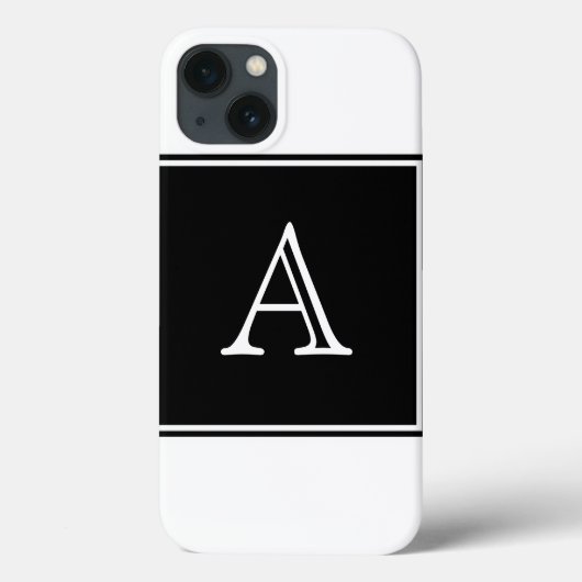 Monogramm Case-Mate iPhone Hülle (Rückseite)