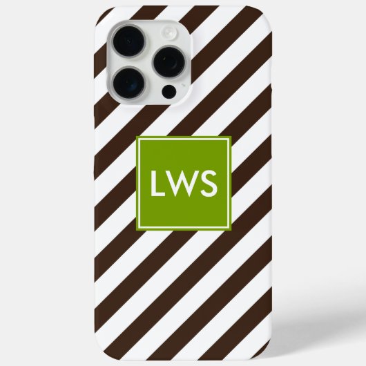 Monogramm Case-Mate iPhone Hülle (Rückseite)