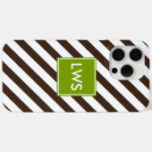 Monogramm Case-Mate iPhone Hülle (Rückseite (Horizontal))