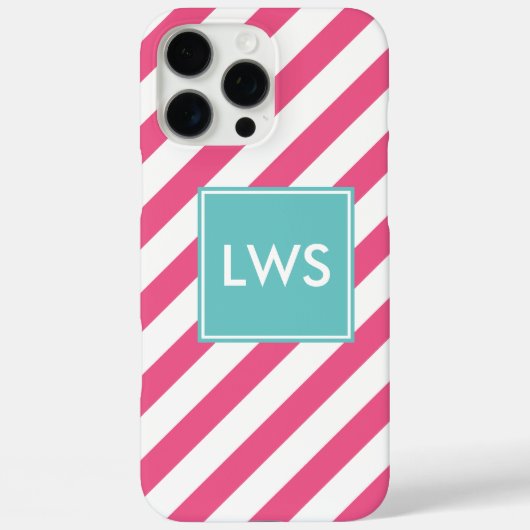 Monogramm Case-Mate iPhone Hülle (Rückseite)