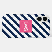 Monogramm Case-Mate iPhone Hülle (Rückseite (Horizontal))