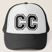 Monogramm "CC" Truckerkappe (Vorderseite)
