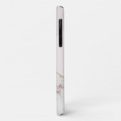 Monogramm Chic Marmor Geometrisch Rosa Gold Case-Mate iPhone Hülle (Hinten/Links)