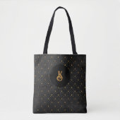 Monogramm Chic Polka Dot, Tasche (Vorderseite)