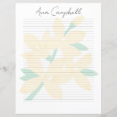 Monogramm Chic Schriftname Schreibwarenpapier (Vorderseite)