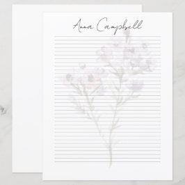 Monogramm Chic Schriftzug Name Schreibwaren Papier