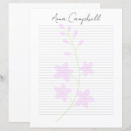 Monogramm Chic Schriftzug Name Schreibwaren Papier