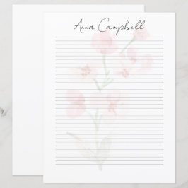 Monogramm Chic-Schriftzug Name Schreibwaren Papier