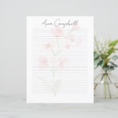 Monogramm Chic-Schriftzug Name Schreibwaren Papier (Stehend Vorderseite)