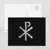 Monogramm Christ - Chi rho Postkarte (Vorne/Hinten)