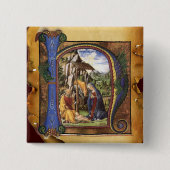 MONOGRAMM-CHRISTMAS-PARCHMENT BUTTON (Vorderseite)