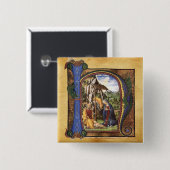 MONOGRAMM-CHRISTMAS-PARCHMENT BUTTON (Vorne & Hinten)