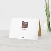 MONOGRAMM-CHRISTMAS-PARCHMENT FEIERTAGSKARTE (Rückseite)