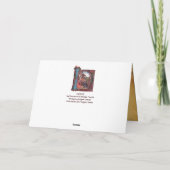 MONOGRAMM-CHRISTMAS-PARCHMENT FEIERTAGSKARTE (Rückseite)