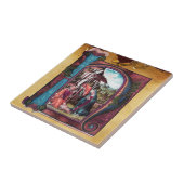 MONOGRAMM-CHRISTMAS-PARCHMENT FLIESE (Seite)