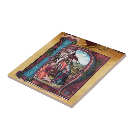 MONOGRAMM-CHRISTMAS-PARCHMENT FLIESE (Seite)