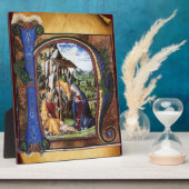 MONOGRAMM-CHRISTMAS-PARCHMENT FOTOPLATTE (Seite)