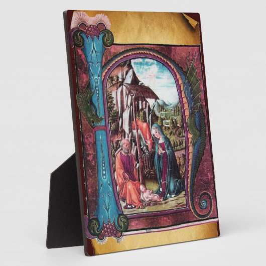 MONOGRAMM-CHRISTMAS-PARCHMENT FOTOPLATTE (Seite)