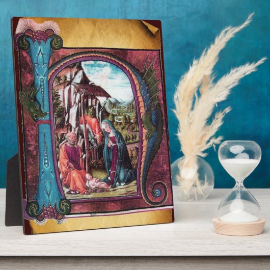 MONOGRAMM-CHRISTMAS-PARCHMENT FOTOPLATTE (Seite)