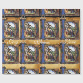 MONOGRAMM-CHRISTMAS-PARCHMENT GESCHENKPAPIER (Flach)