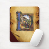 MONOGRAMM-CHRISTMAS-PARCHMENT MOUSEPAD (Mit Mouse)