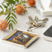 MONOGRAMM-CHRISTMAS-PARCHMENT SCHLÜSSELANHÄNGER (Seite)