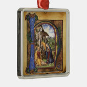 MONOGRAMM-CHRISTMAS-PARCHMENT SILBERNES ORNAMENT (Rechts)